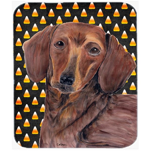 Carolines Treasures Dachshund Candy Corn Halloween Portrait Mouse Pad- Hot Pad Or Trivet SC9178MP